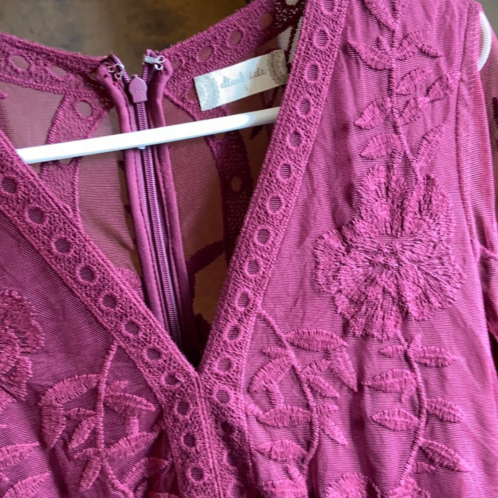 Maroon Lace dress